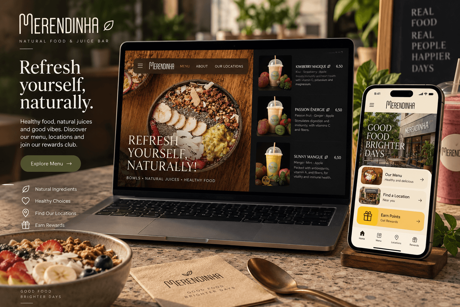 Homepage of Merendinha