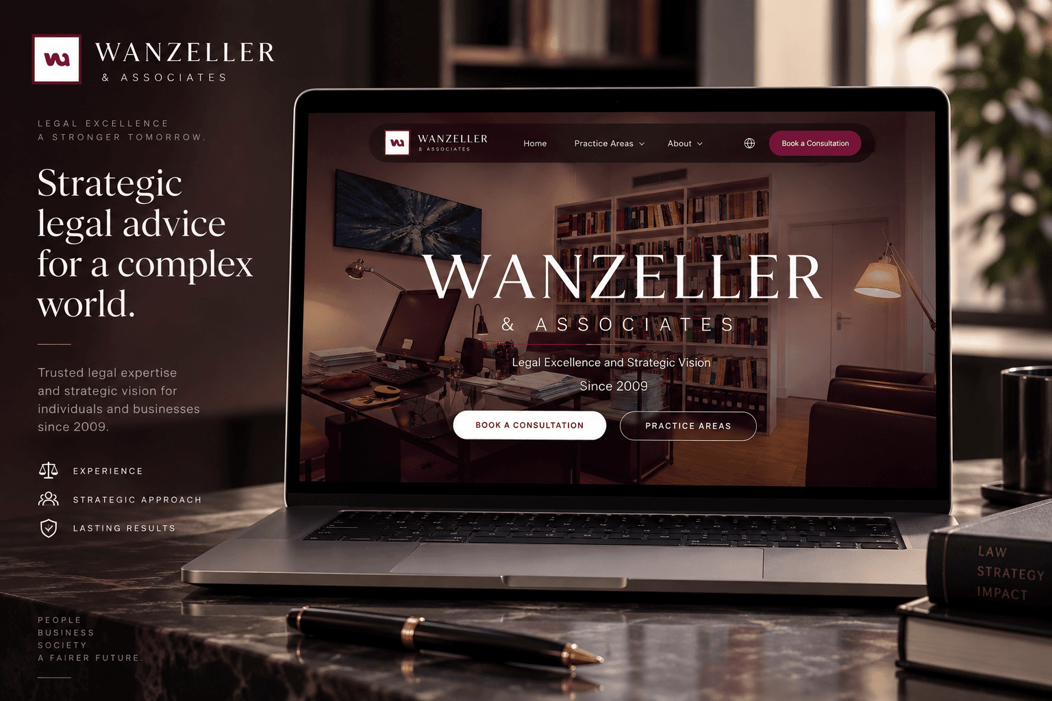 Homepage of Wanzeller & Associados